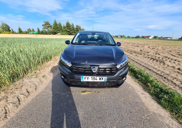 Dacia Sandero cena 27400 przebieg: 9770, rok produkcji 2021 z Witnica małe 254